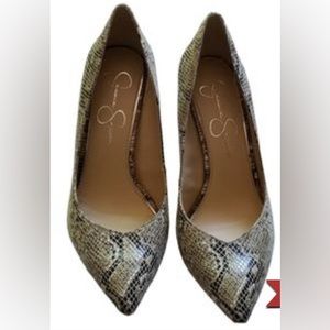 Jessica Simpson Snake Print High Heels 9 1/2